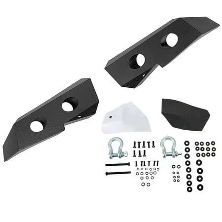 2011 2007-2013 2009 Front Powder Packages Steel Kojem Chevy Silverado Fit -2 Bumper 2010 Coated for D-Rings Winch Bar 2008 Plate Push 2012 w/ 1500