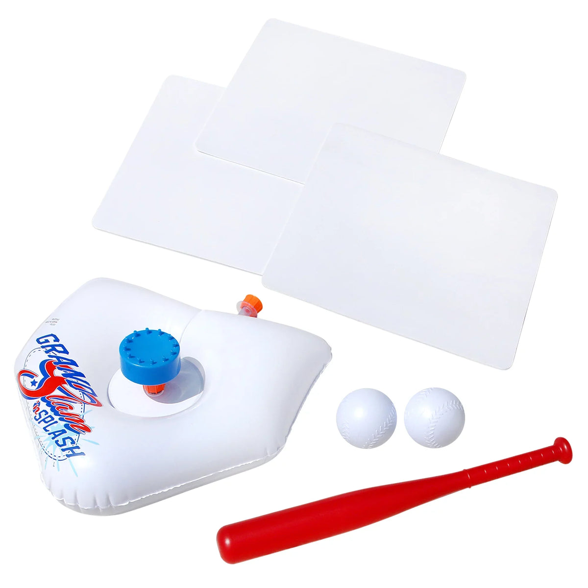 Sports Splash - + Ages Bat Sprinkler Kids Slam Plate & - Batting Home & Bases, liquid Practice, Game 2 Balls Banzai 3 Tee Plastic + Includes , Baseball Backyard & Plastic