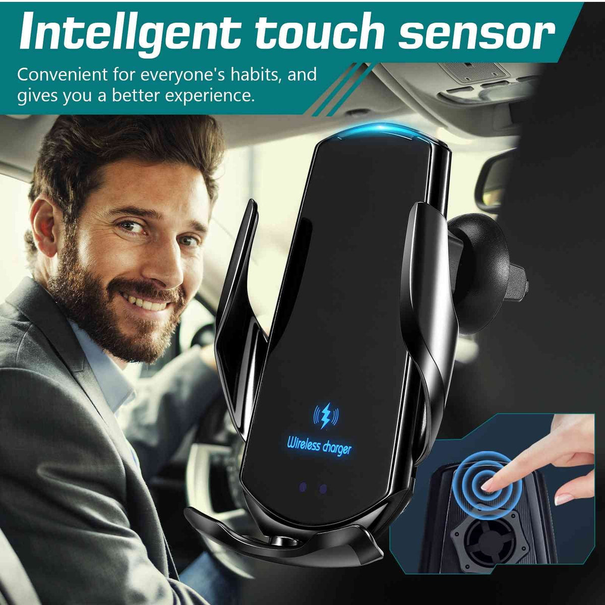 Go Holder 920 Phone for Car on Wireless Auto-Clamping the - Optimal 15W Fast Charger: Charging Mount Nokia Lumia