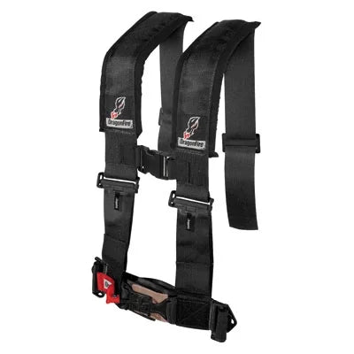 Black 2016-2017 Passenger w/Adjustable Racing Turbo 4-Point Safety Side 3" for H-design Clip Can-Am Harness 1000 Dragonfire Maverick Sternum
