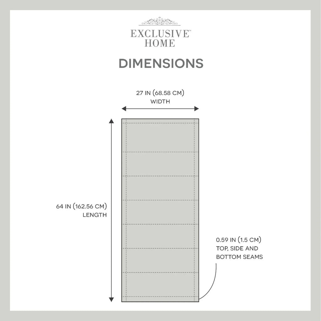 27"x64", Slate Exclusive Total Blackout Esme Home Blue Shade, Roman