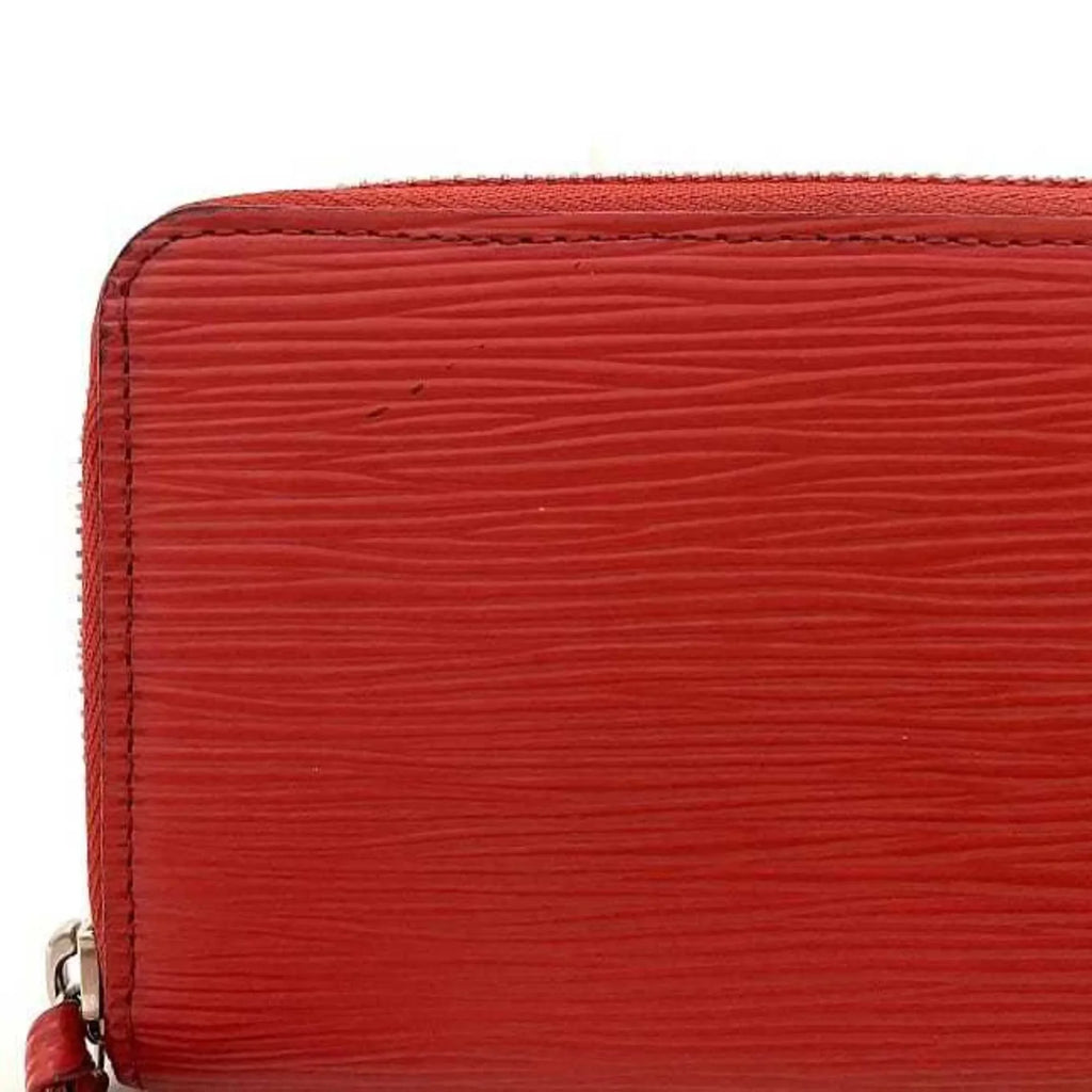 M60913 Long Pre-Owned MI1115 Clemence Epi Leather Red (Good) LV Portefeuille Coquelicot Wallet