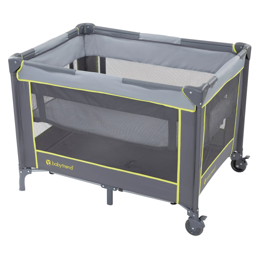 Baby Playard Lime Trend Bassinet – with Portable Twinkle Green, Flat Unisex