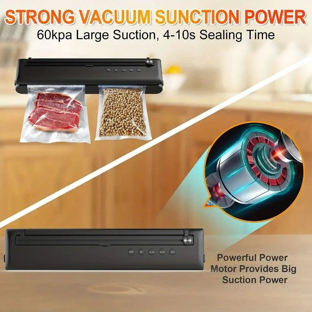 With Automatic Seal Food Storage Saver Vacuum Machine Sealer Bag Preservation