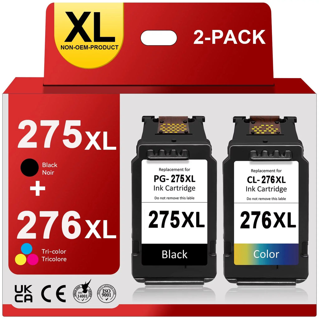 for Color) TR4720 276XL 275XL 275 for Cartridge Printers(1Black Pack Multi Replacement PG-275 and Compatible PIXMA Ink Yield Ink TS3522 276 1 Canon TR4722 TS3500 TR4700 CL-276,High for Canon TS3520