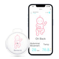 with Smartphones, on Audio Alerts Abdominal and Abdominal Movement Baby Baby's Sense-U Pink Position Safety Baby - Temperature, for Sleeping Monitor Tracks Rollover Instant Movement, Smart