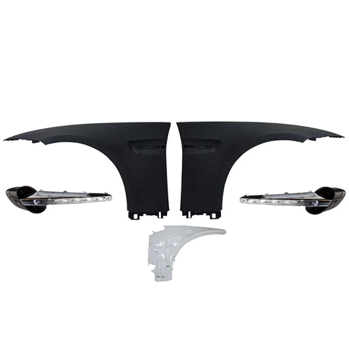 Ikon With Complete Motorsports Vent Front Conversion Fender E92 2Dr Compatible with Signal 07-13 LED M3 Side