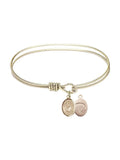Christopher/Paratroopers w/ St. Hook Bracelet Gold-Filled Bangle 7 Eye Oval 1/4 in inch