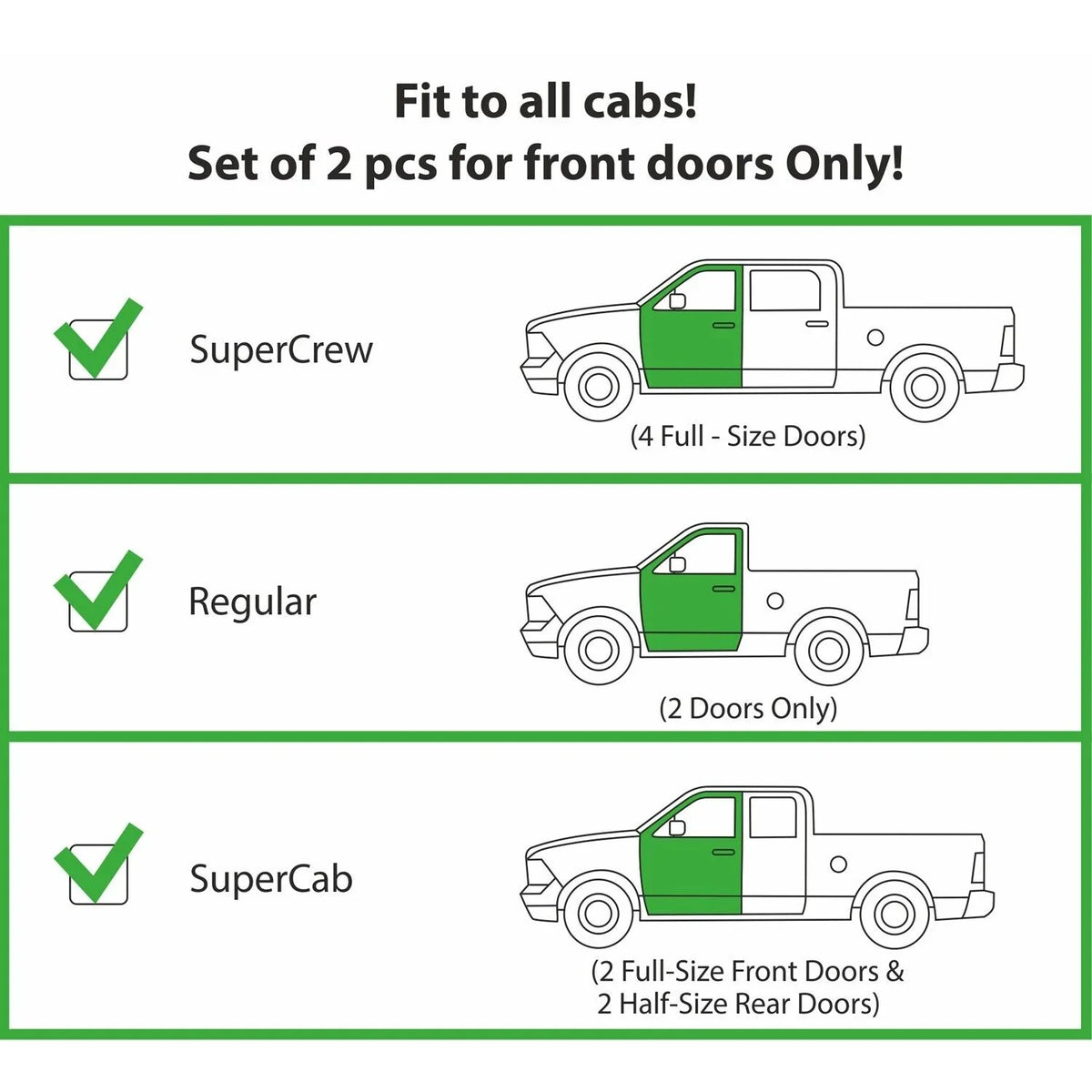 Deflector, SuperCrew, Accessories 2009-2014 for Regular 2 SuperCab, Deflectors, Vent Guards Vent pcs-209008 Durable Tape-on Visors F150 ART Cab, cars, CLIM Rain for Window Window Incredibly Truck