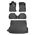 Floor SA0452-B0452-D0452 Mats Subaru - for Forester, Fits Black 2019-2021 Fit Rows Custom Set Cargo Without Liner 2 Subwoofer &
