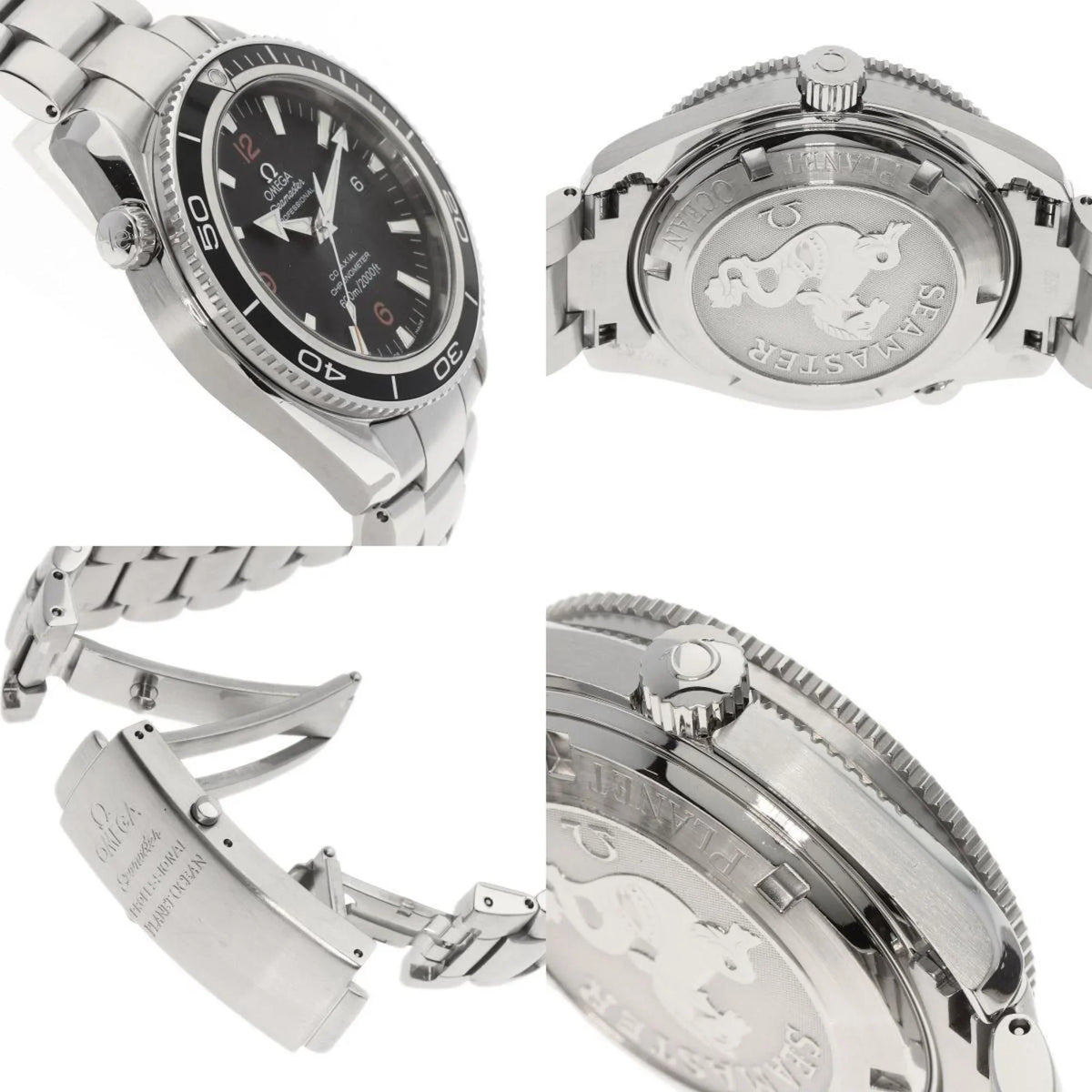 Stainless 2201.51 Men's Co-Axial Ocean Pre-Owned Seamaster Watch Omega (Good) Steel/SS OMEGA Planet