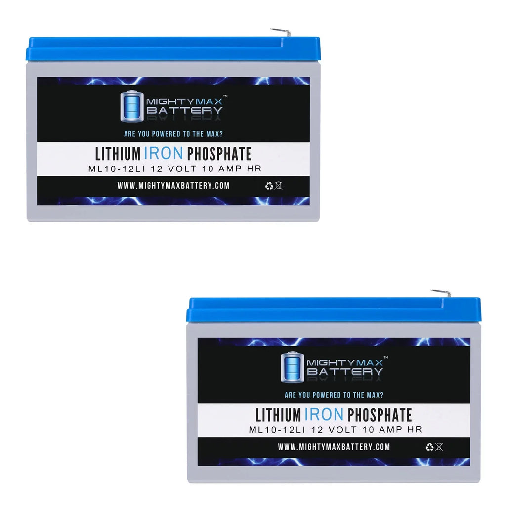 12V Dynacell 2 Compatible WP6.512 10AH Battery Replacement Pack with Lithium -
