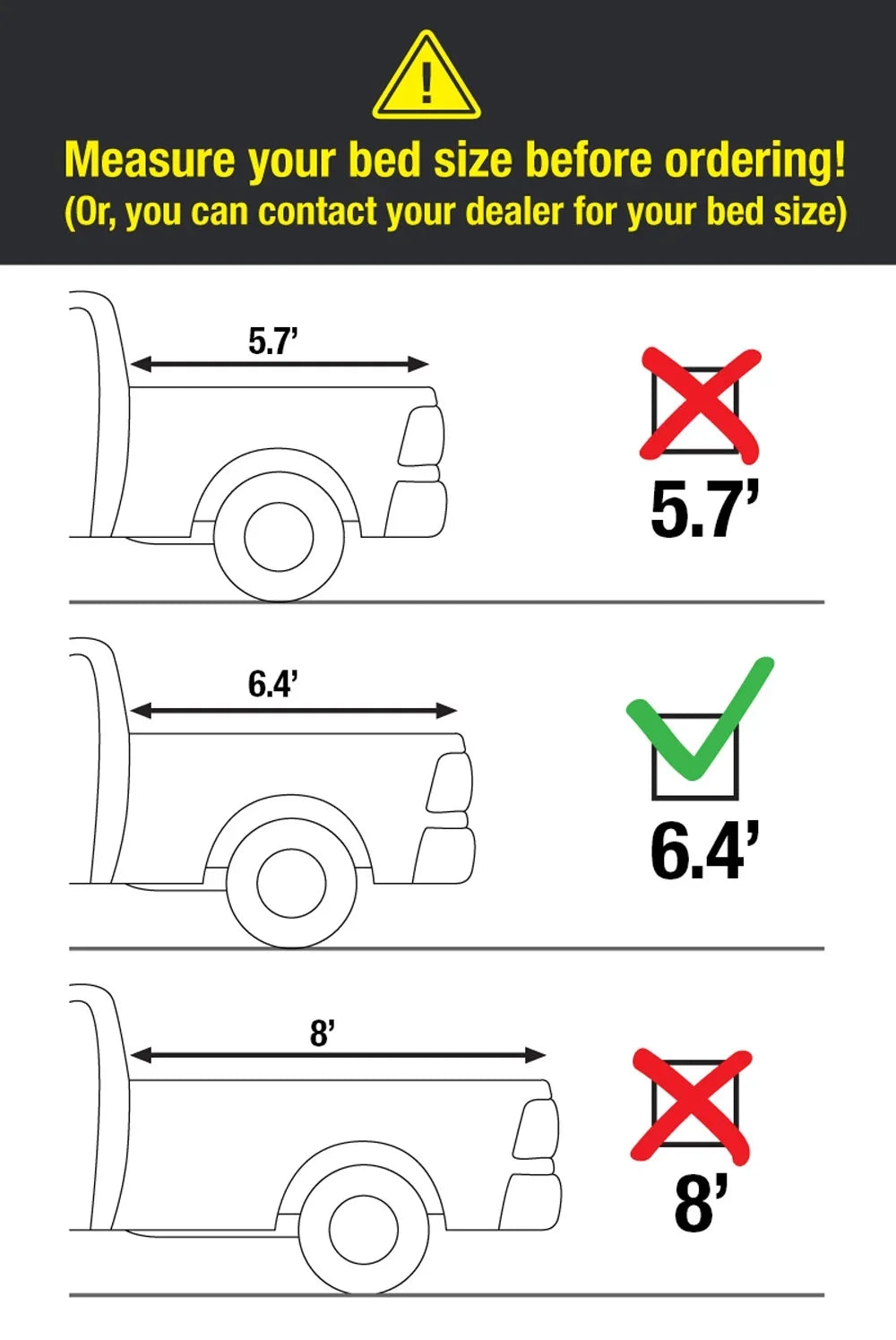 Cover Ram Bed TCD484011 | 2019-2023 Truck 1500; Dodge with 3500; Quad-fold (76") Compatible Soft MaxMate Bed Classic 6'4" | 2500 Tonneau 2002-2018 2003-2023