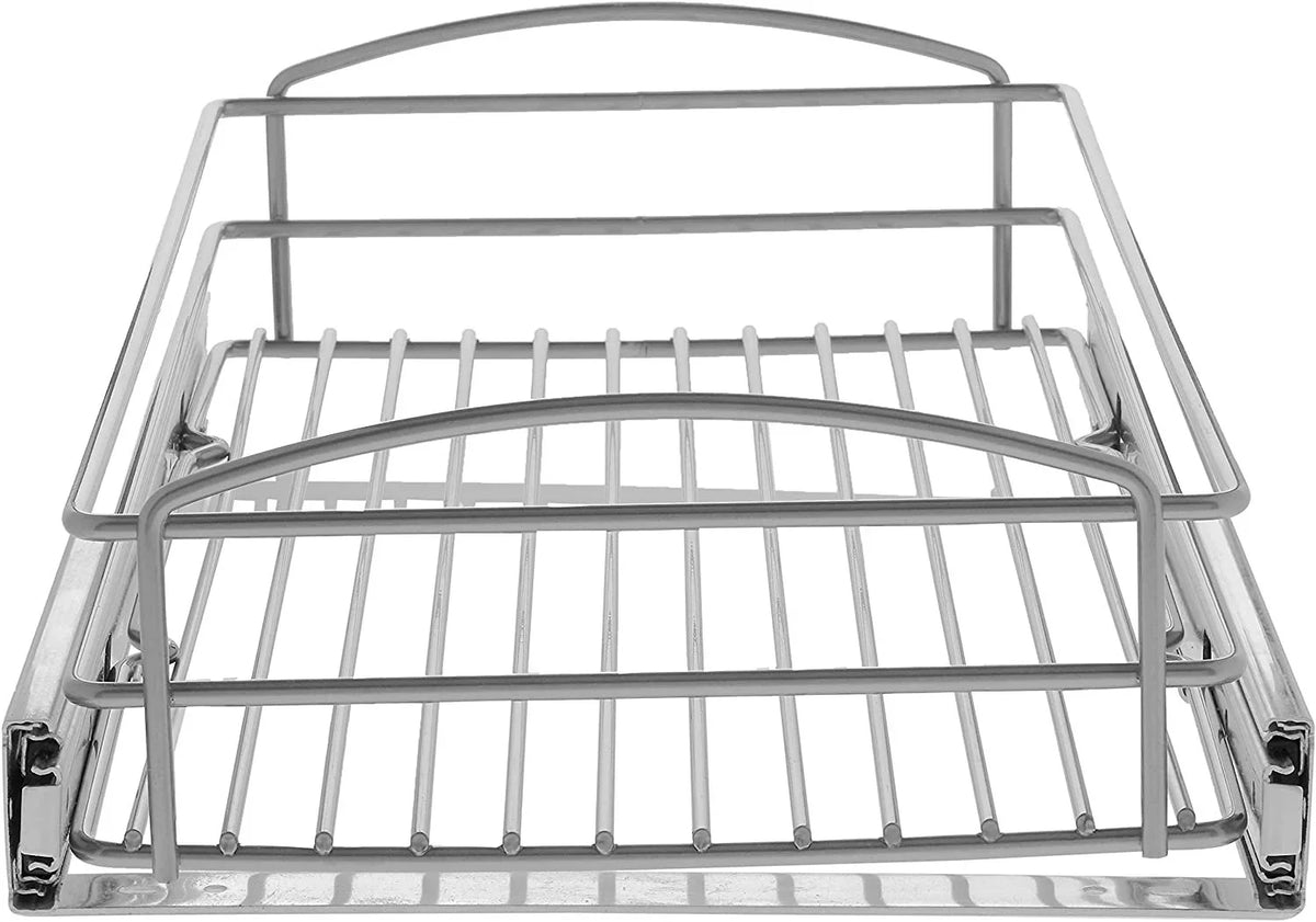 x 20 in. 12 D H Basket in. x Knape W Silver Multi-Use in Pull-Out RS-MUB-11-FN 5 Cabinet Organizer & Vogt in.