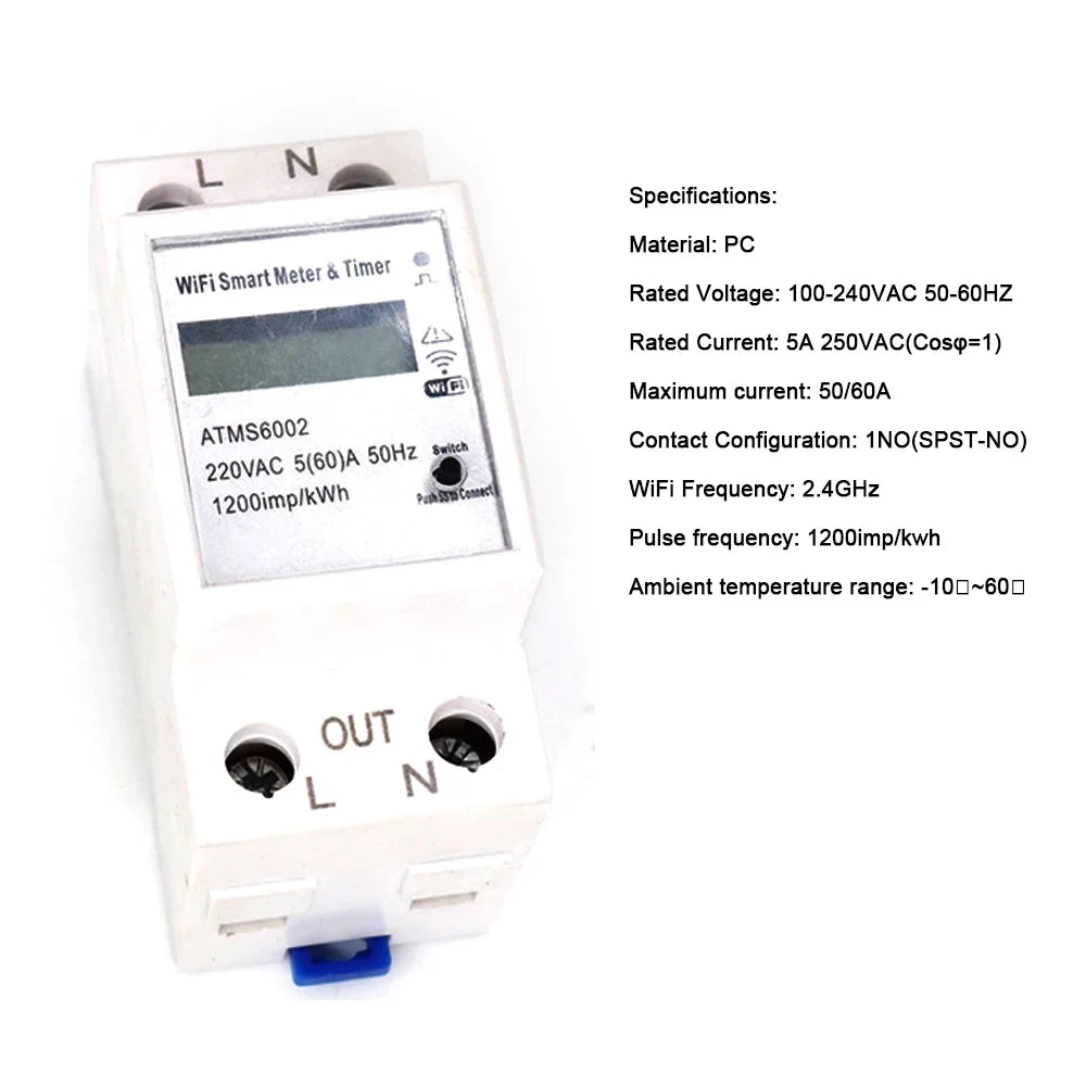 No Meter APP Intelligent Remotes Meter Meter Control Walmeck Energy Manual Meter Home Meter Home Electric Mobilephone Need Electric Reading WiFi Intelligent Electric Intelligent Timer