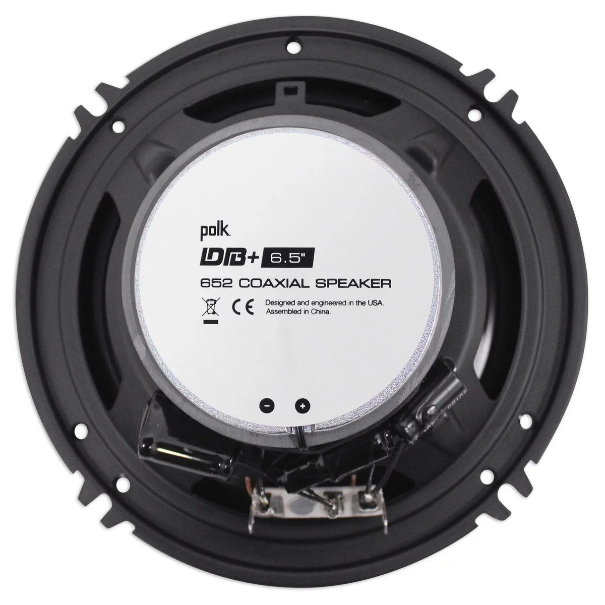 1998-2013 Polk Davidson Touring Plates 300w Harley Speakers w/Adapter 6.5" Audio