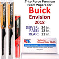 w/Rear Envision Buick (Set Beam Wiper of 2018 Wipers Performance 3)