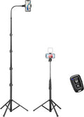 Phone Remote 13" Adjustable and Phone Cell Gooseneck, 80" with with Stand Phone Tripod Tall Tripod Tripod, Holder,