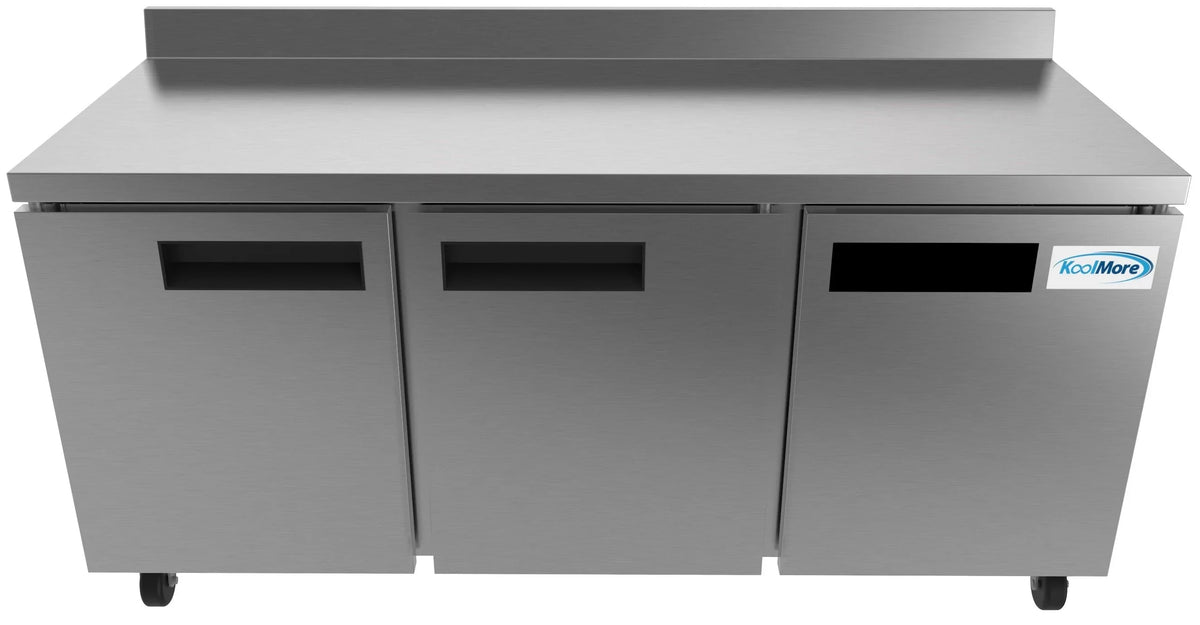 Cu. Refrigerator in. ft. in 72 Worktop Commercial 16.9 Three Steel, Stainless Door KoolMore
