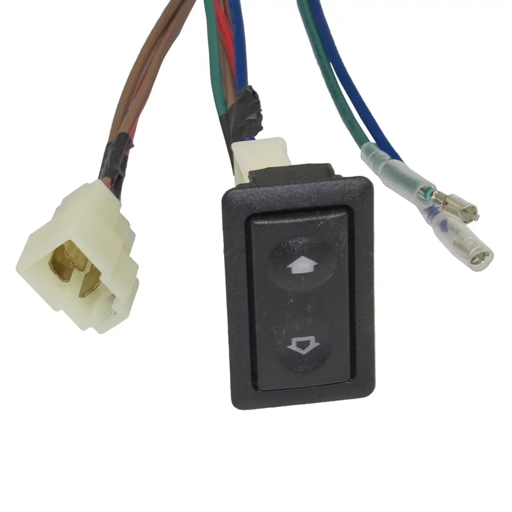 Pickup Compatible Bezels, Car Brock & with with Rocker Replacement 2-Door Design Power Switch Switch Truck Window Van SUV Kit Harness Universal Wiring
