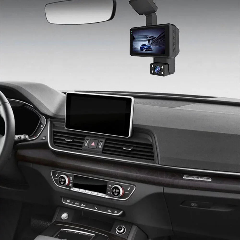 Car DVR Recorder: 1080P Front Camera G and Dual Rear Sensor Lens JahyShow with Dash Cam