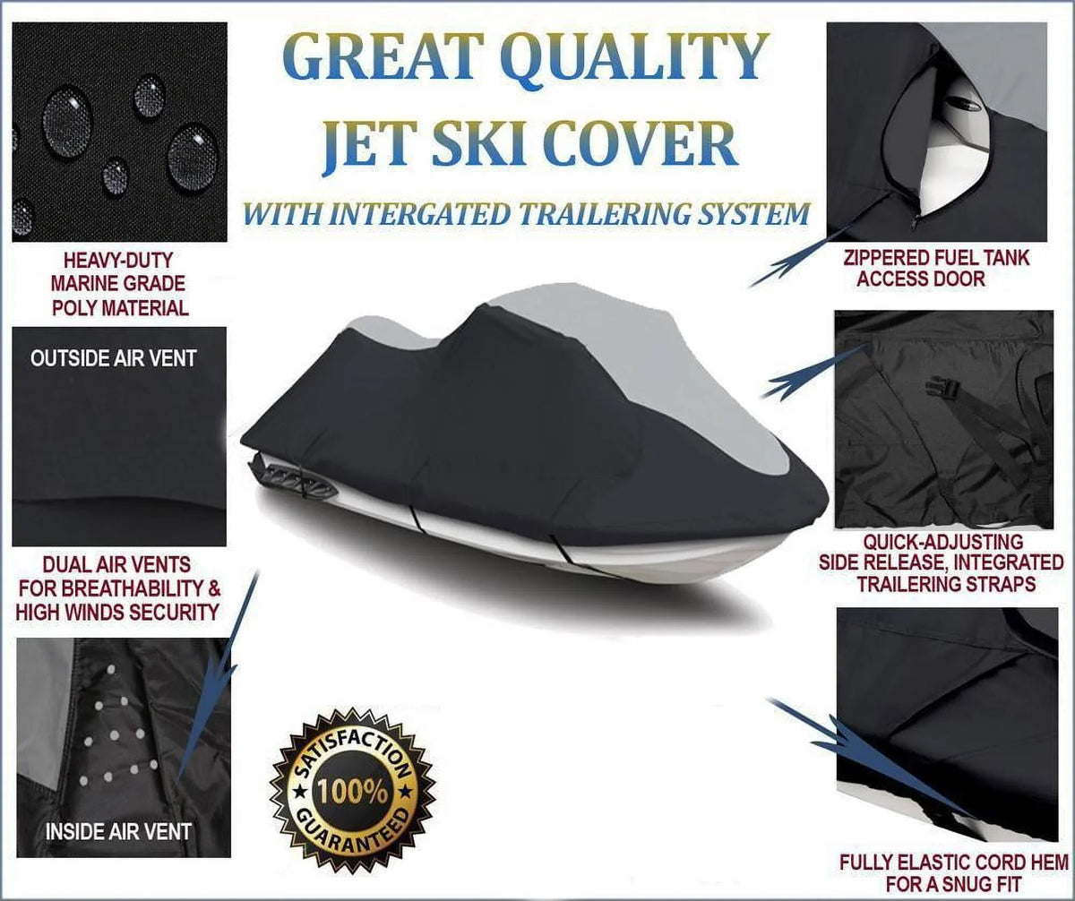 1994-1998 for / JT750 SUPER STX JET Kawasaki 750 PWC Compatible HEAVY-DUTY SKI 600D Cover
