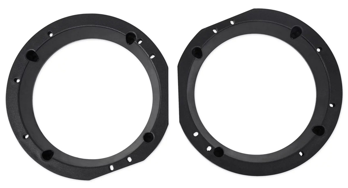 1998-2013 Polk Davidson Touring Plates 300w Harley Speakers w/Adapter 6.5" Audio