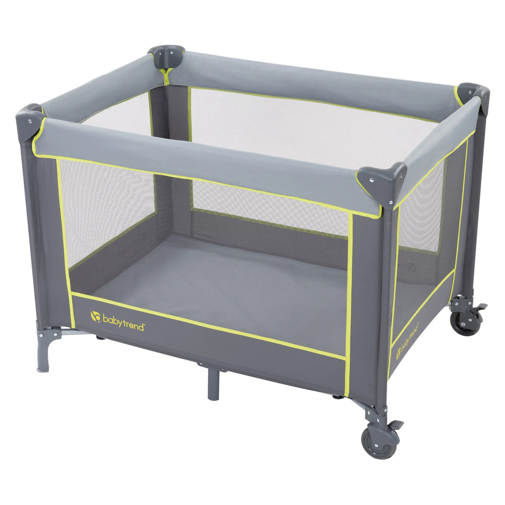 Baby Playard Lime Trend Bassinet – with Portable Twinkle Green, Flat Unisex