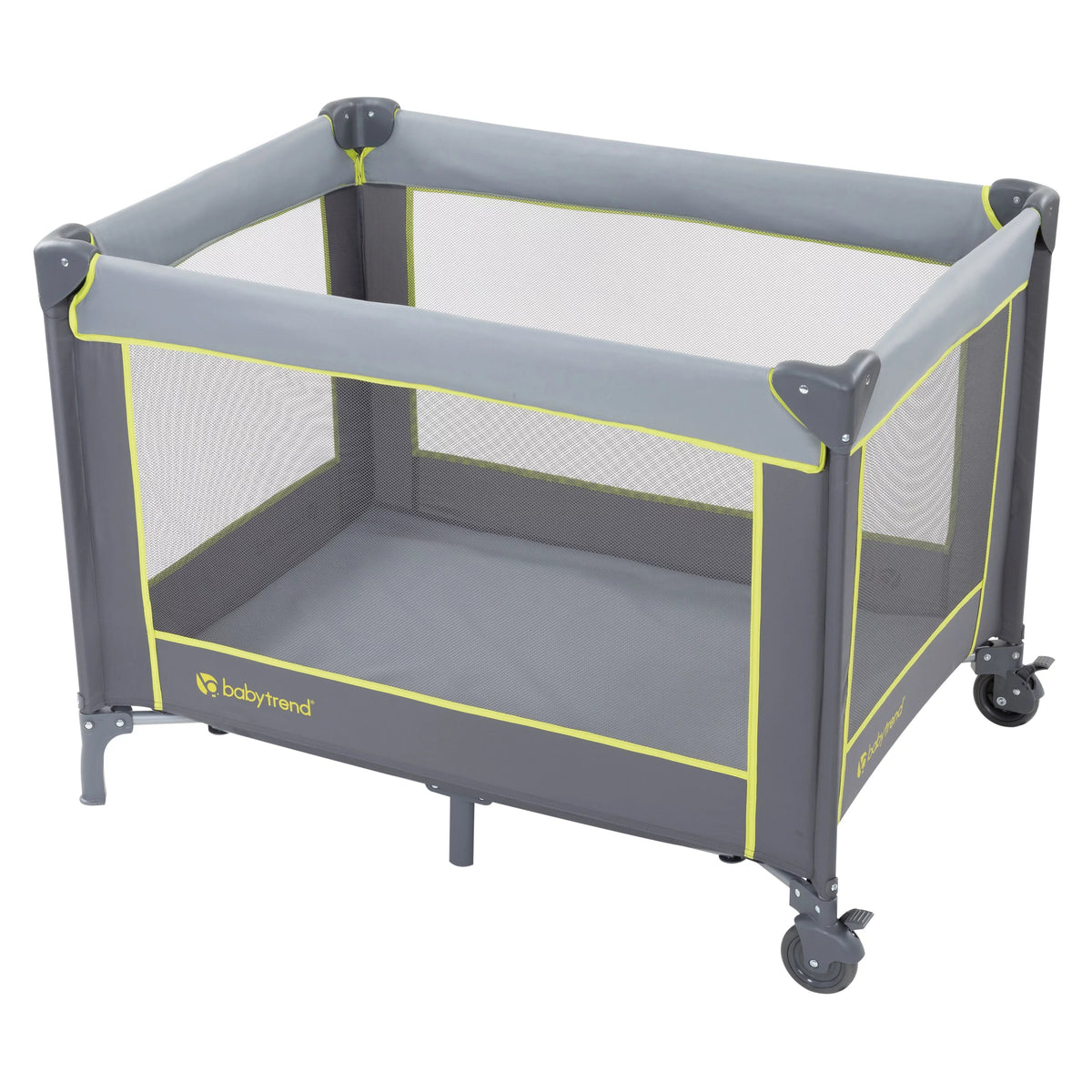 Baby Playard Lime Trend Bassinet – with Portable Twinkle Green, Flat Unisex