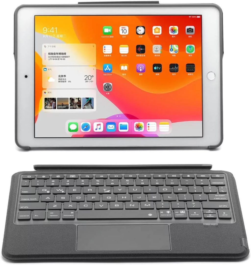 Black 2020 2021 Detachable inch Case Trackpad, for 3rd iPad Generation Keyboard 10.2 iPad New 2017, Gen/Pro Gen / 10.5" Magnetic Multi-Touch 2019 9th / Bluetooth / Air Keyboard iPad Backlit 8th 7th