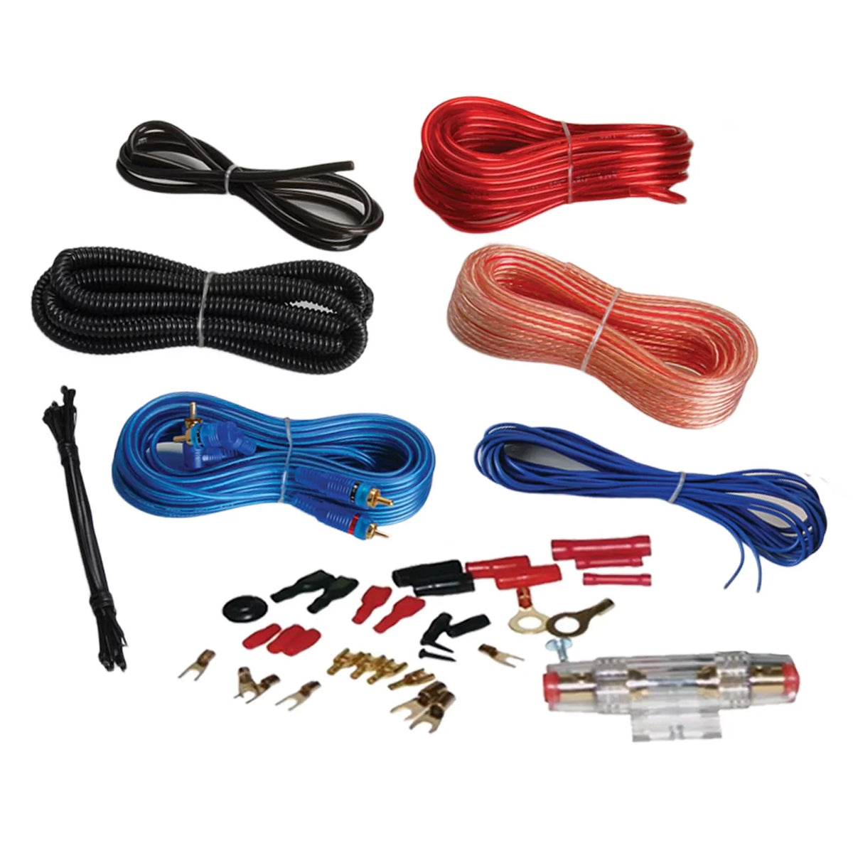 Gauge 21-29' Wire, Boat x Kit, Marine Bundle: Radio Bluetooth 4 Pyle Speakers, Amp Marine 6.5'' Bundle Speaker USB 4-Channel Pontoon Receiver Combo design w/ AUX White Antenna Wiring with 120W Audio