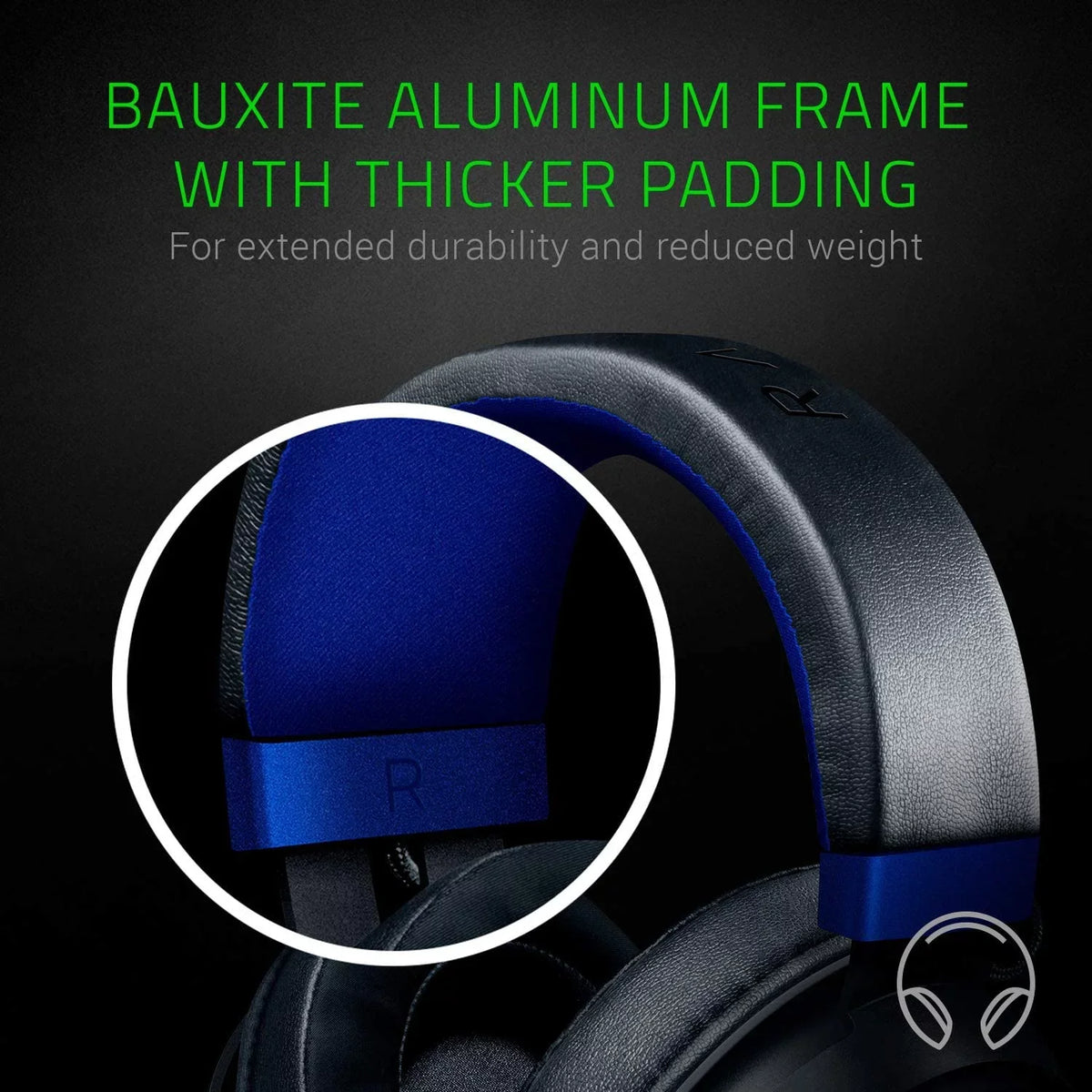 mm Audio Headset: X Aluminum for Gaming Kraken used Series Frame, Razer Switch, Xbox Mobile, Retractable Lightweight 3.5 PS4, Microphone, & Jack PS5, PC, Xbox S, Isolating Noise One,