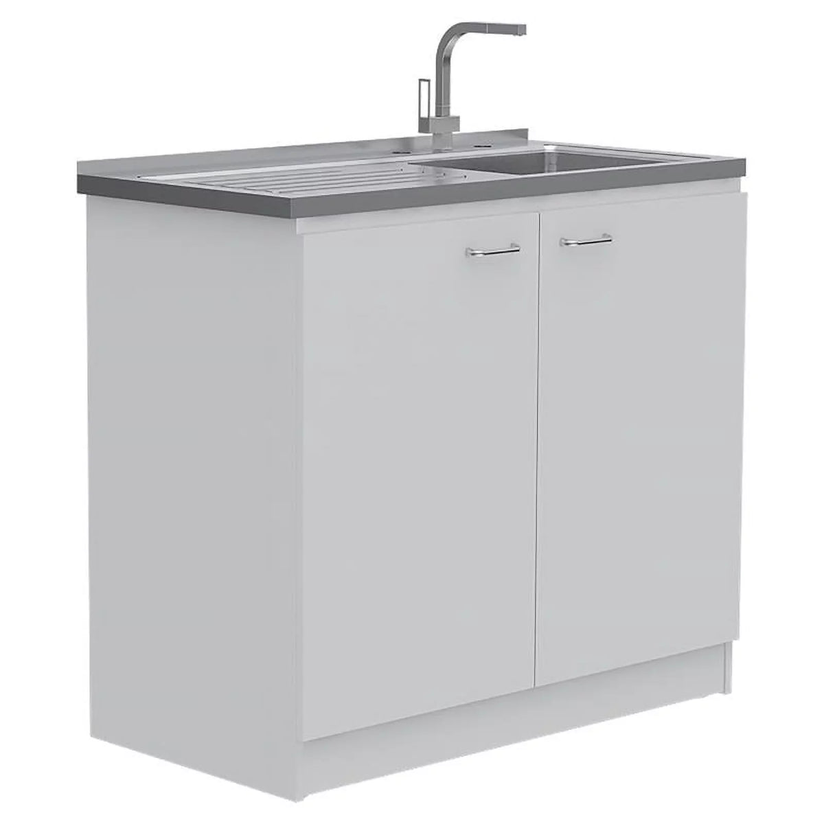 2-Piece Home Square Island Wood Sink Kitchen Set with and Utility