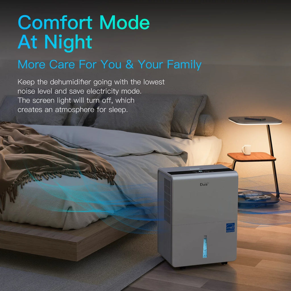 3000 to Dehumidifiers 2012 Standard) Pint Basement,up Sq.ft WIFI DuraComfort DOE 35 for Dehumidifier with Pint (50