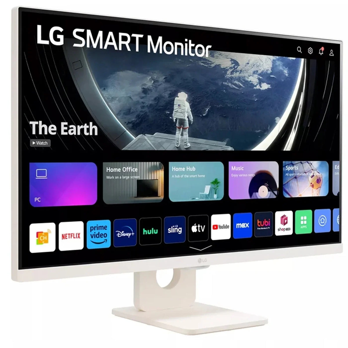 Share, Stand 2023 27-Inch Stereo 2, 23, Type-A), Airplay USB Bluetooth, webOS 27SR50F Smart Speaker, (HDMI, HDR10, IPS - 5Wx2 Screen (Open Tilt LG Box) FHD Monitor,
