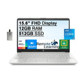 12GB SSD, 15.6" Computer, 2021 10, Gen Silver, Webcam, Graphics, RAM, Laptop Xe FHD Card Speakers, Iris i7-1065g7), 32GB Core Stereo HD Windows PCIe HP USB 11th i5-1135G7(Beats DDR4 512GB