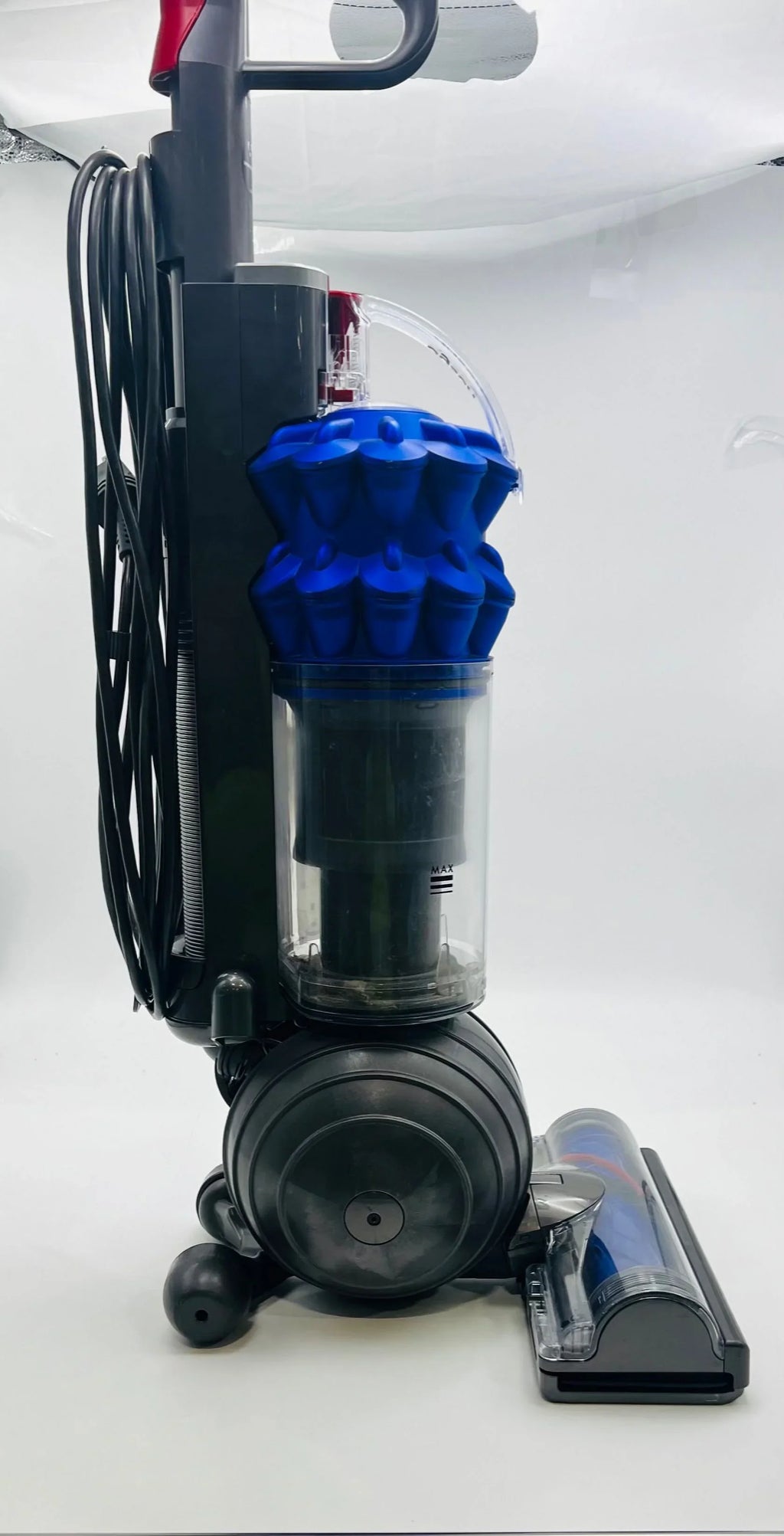 Dyson DC50 Vacuum Ball Compact Box Iron/Blue Upright Allergy 209456-02 Open