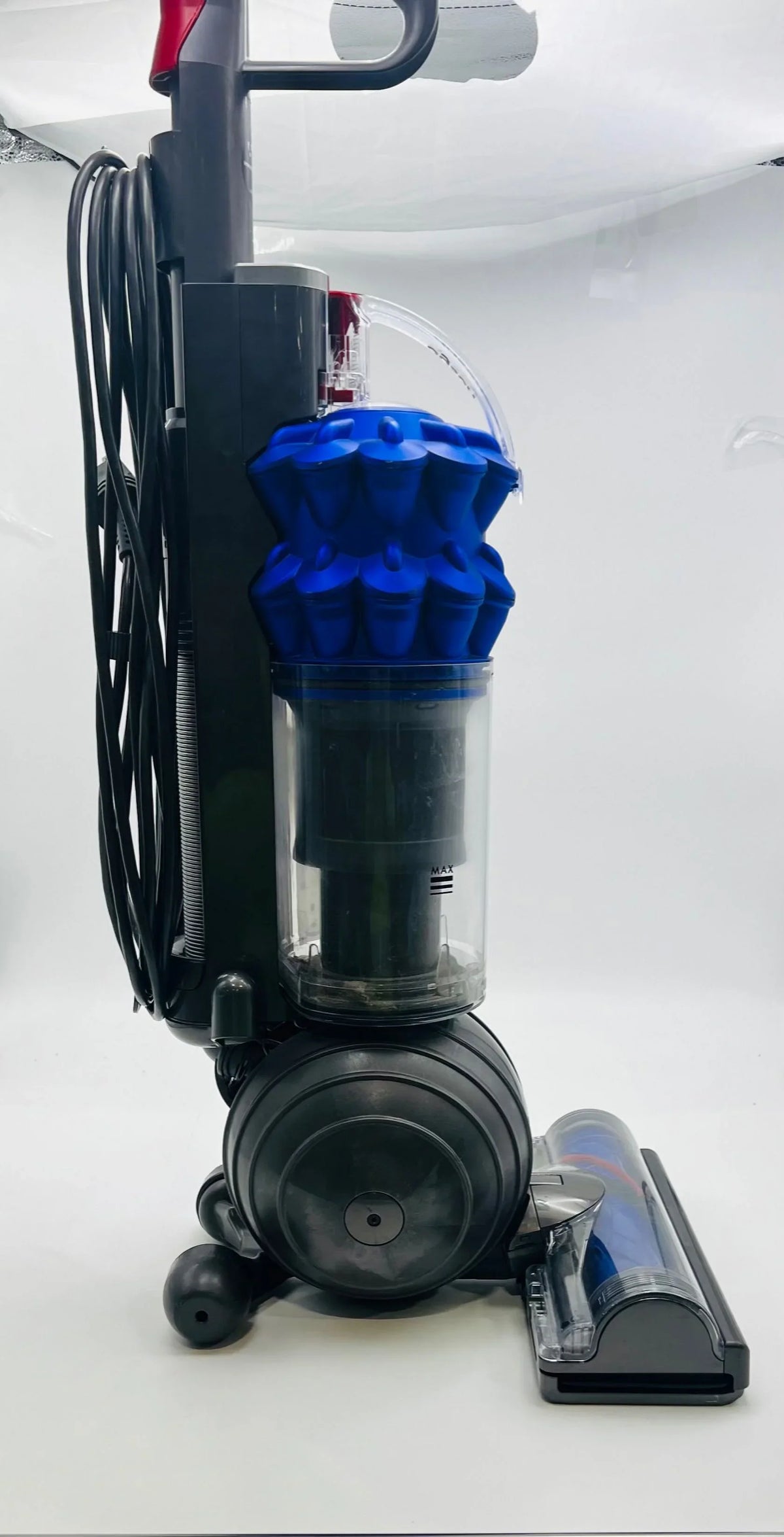 Dyson DC50 Vacuum Ball Compact Box Iron/Blue Upright Allergy 209456-02 Open