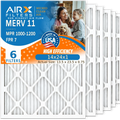 Made MERV Electrostatic Air Comparable 7 1000, to USA Conditioner Filters AIR. 6 Furnace Pack WICKED Filter Premium Air Filter HVAC FILTERS MPR MPR & FPR 1200 CLEAN AIRX 14x24x1 Pleated 14x24x1 11 by