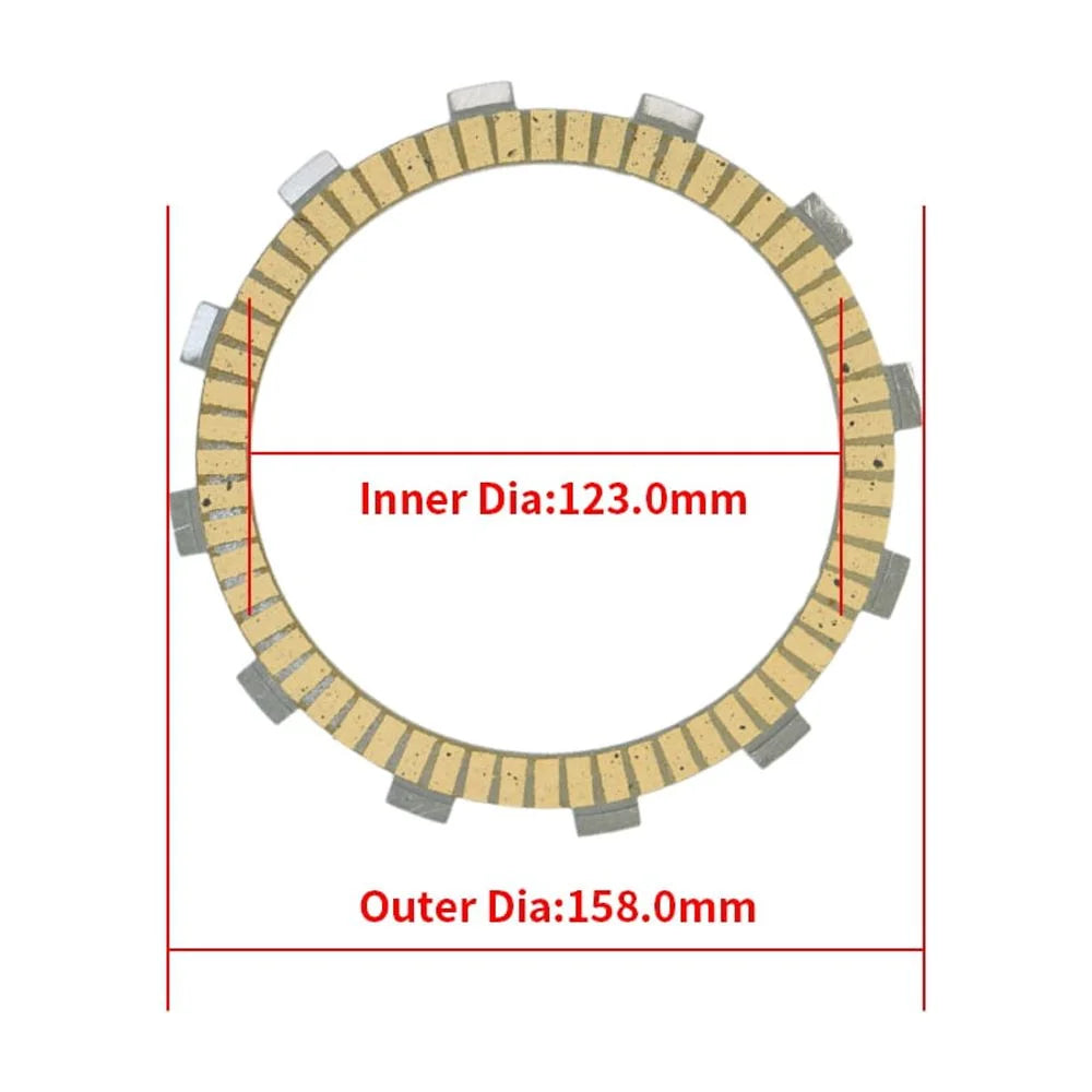 Kawasaki ZR400 EN450 Kits Zephyr 454 Plates Based Vulcan ZRX400 ZR400 X/ 7 For LTD/ EN500 Motorcycle Classic ZRX400-II ZZ-R400/ LTD/ Drifter/ Friction VN400 500 PCS Vulcan Clutch Paper