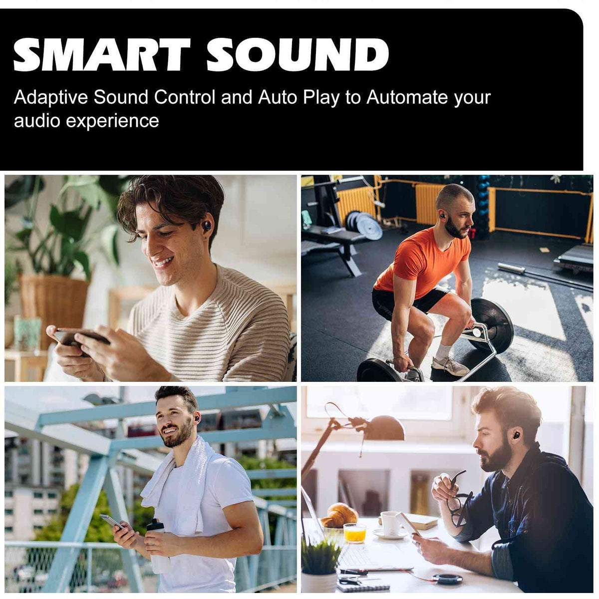 Black, UrbanX Bass Compatible liquid Lenovo Connection, Connect, Balanced, Case, True (2018) Charging Note with IPX5 Earbuds Bluetooth Dual Resistance, 5.2 Bluetooth K5 Boost + Wireless