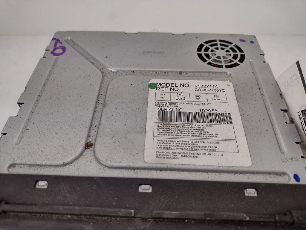 CD Saturn Radio Description Specific FM Receiver OEM Pre-Owned In MP3 Outlook (Good) - - Verify Vehicle AM 07 Fitment 08