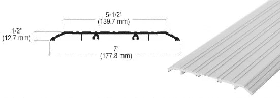 CRL x 1/2" TH017A72 73" - Threshold Saddle 7" Length Aluminum in