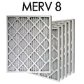 6PK Pleated MERV | 12x30x1 Filter dimension 11.625x29.5x.75 Actual - Air 8
