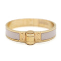 Uni Hinged Charniere Rose Bracelet In Narrow Hermes Pre-Owned Candeur