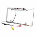 Camera CMOS Chrome IR Vision Frame US 8 Night License Backup View Car Rear Plate