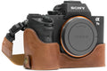 Half Brown Alpha II, Genuine A7R II and II, MG1130 Case A7S Camera Dark A7 MegaGear - Leather Strap