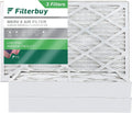Pleated (3-Pack) MERV Filters HVAC AC 8 Filterbuy Furnace 8x20x4 Air