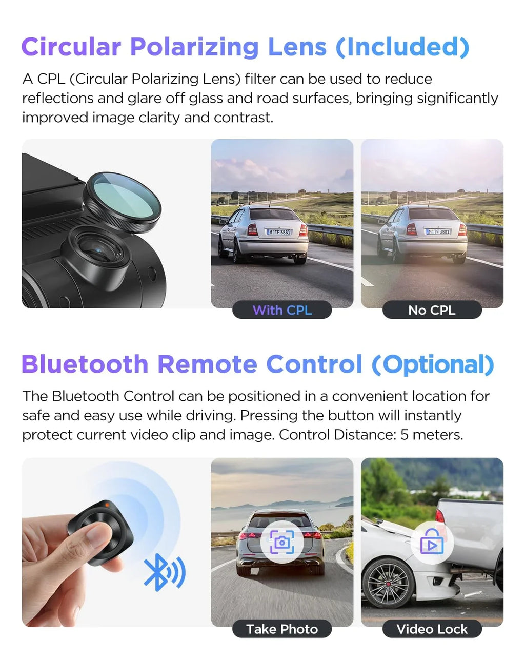 Pro Car Front IMX678 VIOFO GPS, Dual A229 lb 2 4K+2K Dashcam IMX675 STARVIS Rear 2 2CH Camera with &