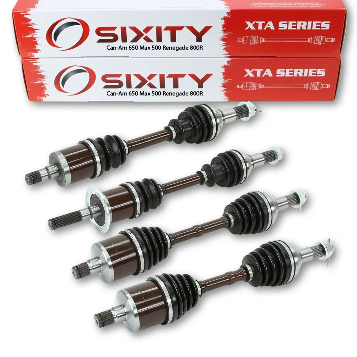 1000 Left Rear Four Axles CV compatible 800R Max 650 Outlander Renegade 2015 Front 2014 2013 Right / Sixity All XTA Can-Am 500 & & with